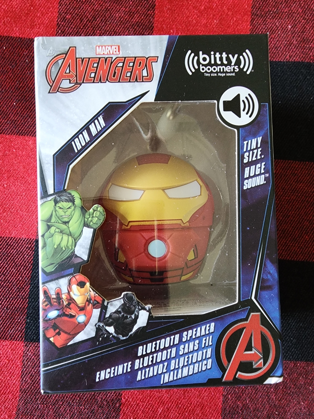 Marvel Iron Man Red and Gold Bitty Boomers Bluetooth Speaker